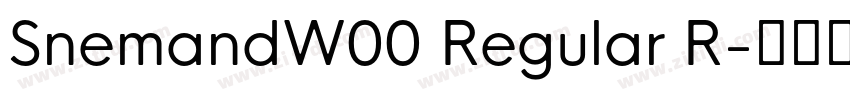 SnemandW00 Regular R字体转换